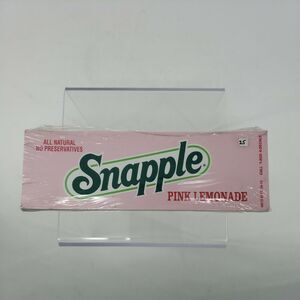 Snapple Pink Lemonade Vending Machine Flavor Strips 6 3/4 x 2 1/4  Sealed Qty 25